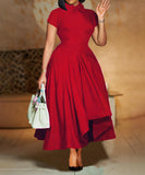 Chic Stylish High-Waisted Party Dress for Effortless Elegance