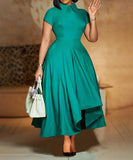 Chic Stylish High-Waisted Party Dress for Effortless Elegance