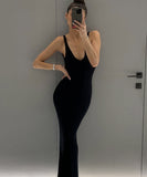 Alluring Sexy Hottie Halterless Sleeveless Halter Dress