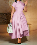 Chic Stylish High-Waisted Party Dress for Effortless Elegance