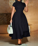 Chic Stylish High-Waisted Party Dress for Effortless Elegance