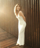 Alluring Sexy Hottie Halterless Sleeveless Halter Dress