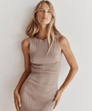 Chic Sleeveless Knitted Long Dress for Effortless Style