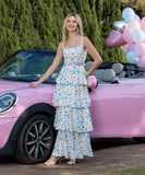 Floral Chiffon Sexy Halter Dress for Fairy Tale Moments