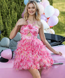Chic Slim-Fit Halter Short Cake Toasting Evening Dress