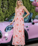 Chic Halter Waist Dress With Halter Back in Pink Elegance