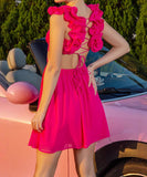 Chic Halter Skirt With Halter Lace for Trendy Summer Style