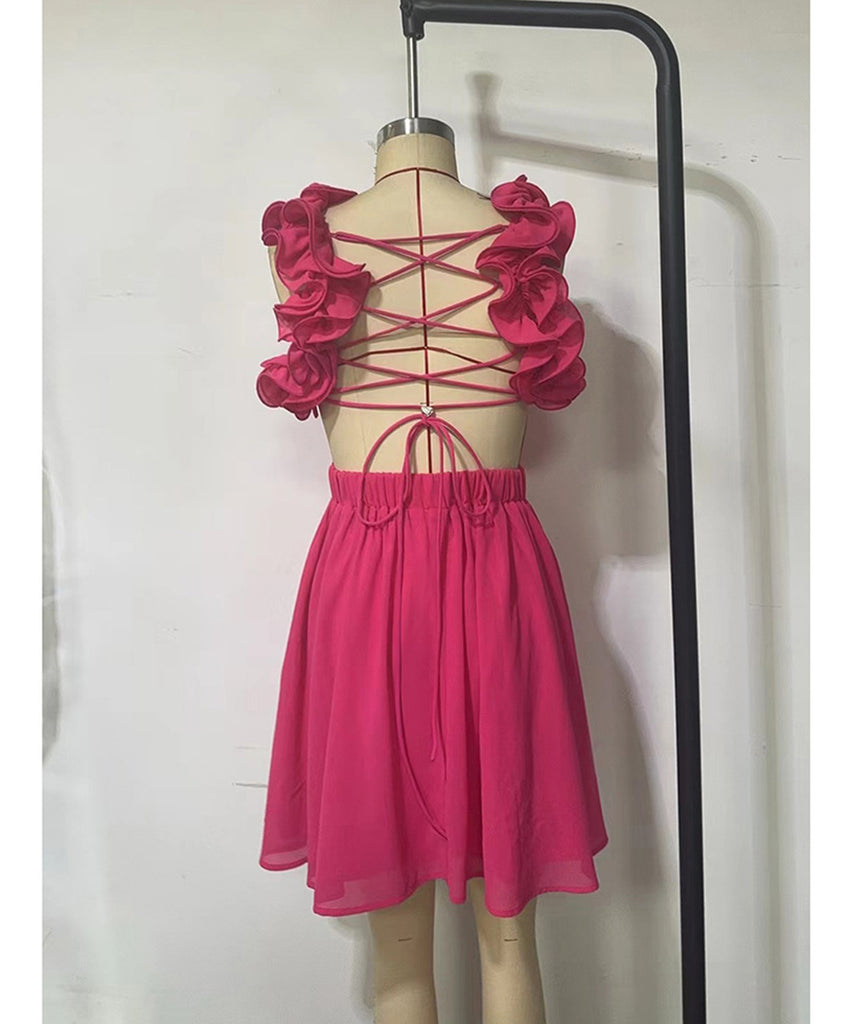 Chic Halter Skirt With Halter Lace for Trendy Summer Style