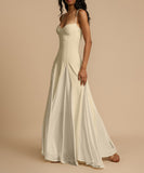 Sexy Halter Slim-Fit Color Contrast Dress For Stunning Style