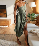 Chic Sexy V-neck High-Waisted Fashion Halter Dress Collection