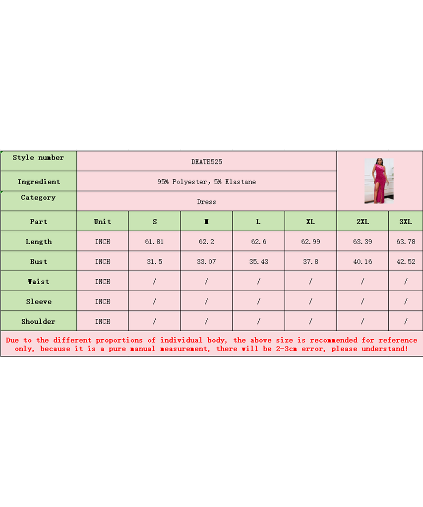 Glamour Skew Neckline High-Waisted Slit Sequin Dress Elegance