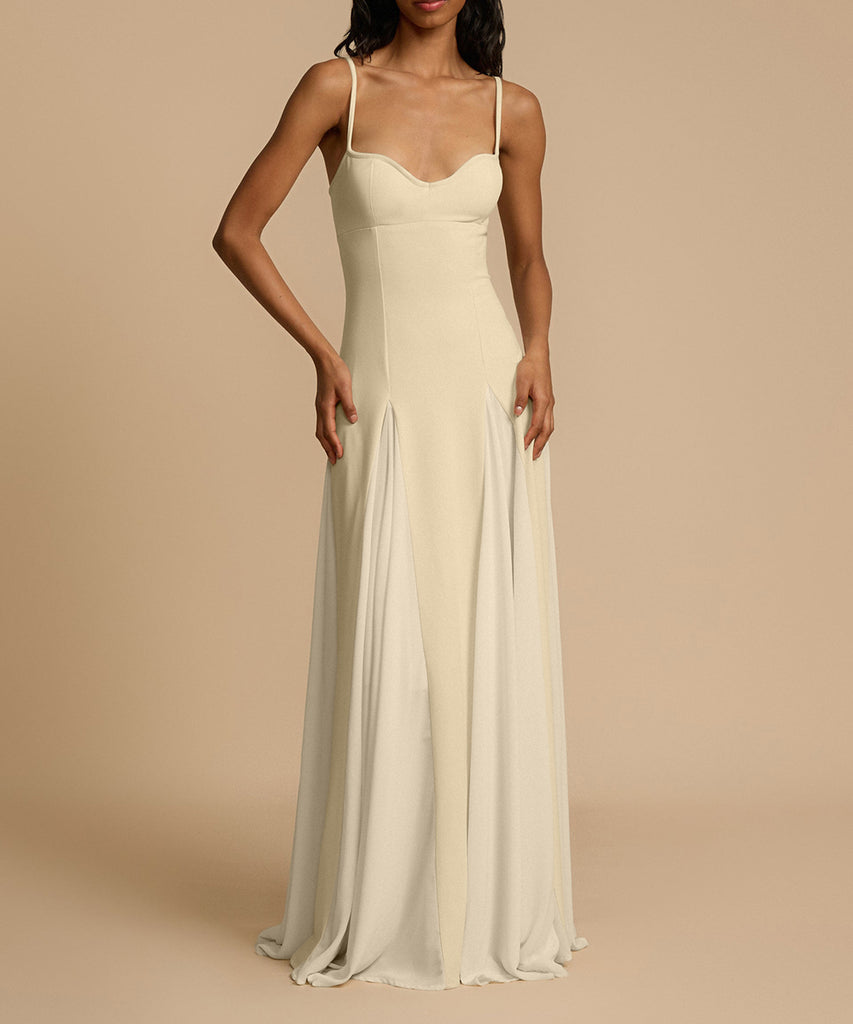 Sexy Halter Slim-Fit Color Contrast Dress For Stunning Style