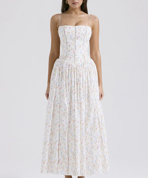 Chic Floral Halter Dress for Effortless Summer Style