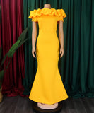 Sexy Fishtail Skirt With A Line Neck - Chic Elegance Redefined