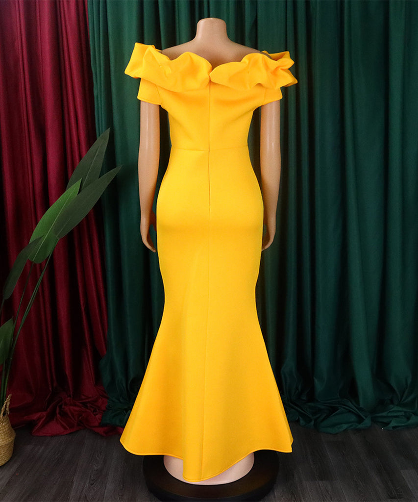 Sexy Fishtail Skirt With A Line Neck - Chic Elegance Redefined