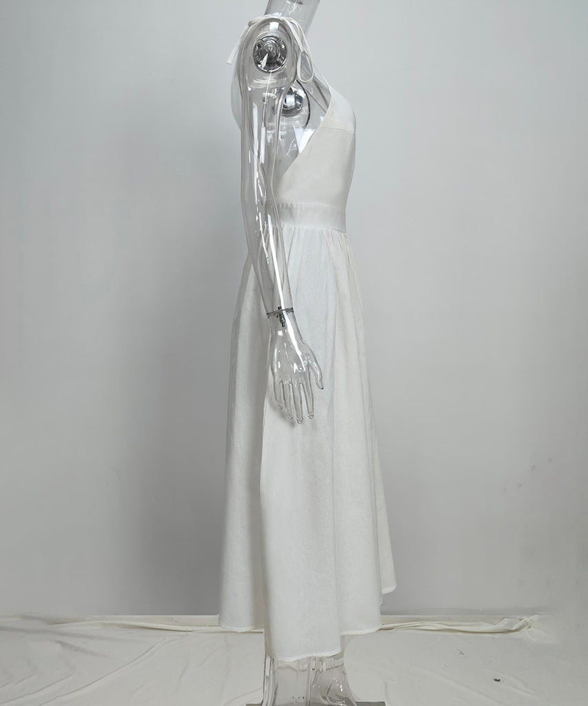 Chic Sexy V-neck High-Waisted Fashion Halter Dress Collection