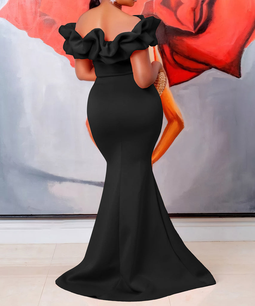 Sexy Fishtail Skirt With A Line Neck - Chic Elegance Redefined