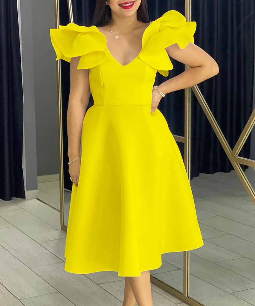 Chic Peplum High-Waisted A-Line Skirt for Timeless Elegance