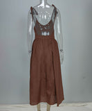 Chic Sexy V-neck High-Waisted Fashion Halter Dress Collection