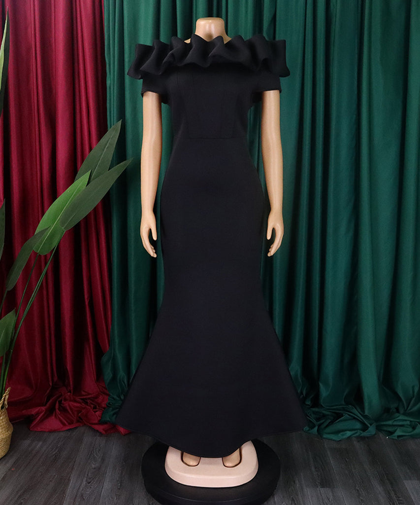 Sexy Fishtail Skirt With A Line Neck - Chic Elegance Redefined