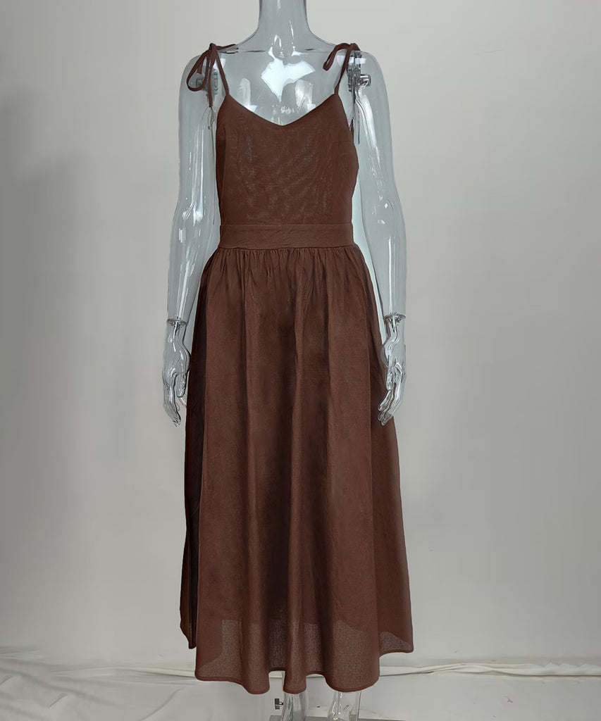 Chic Sexy V-neck High-Waisted Fashion Halter Dress Collection