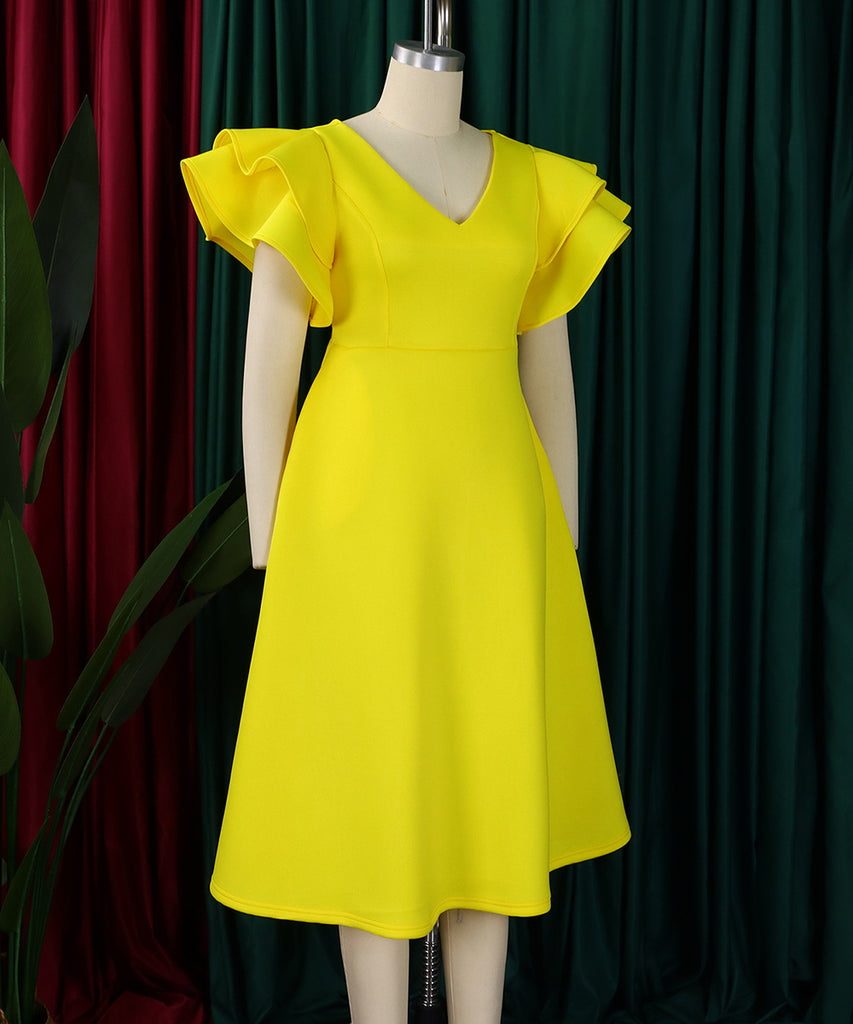 Chic Peplum High-Waisted A-Line Skirt for Timeless Elegance