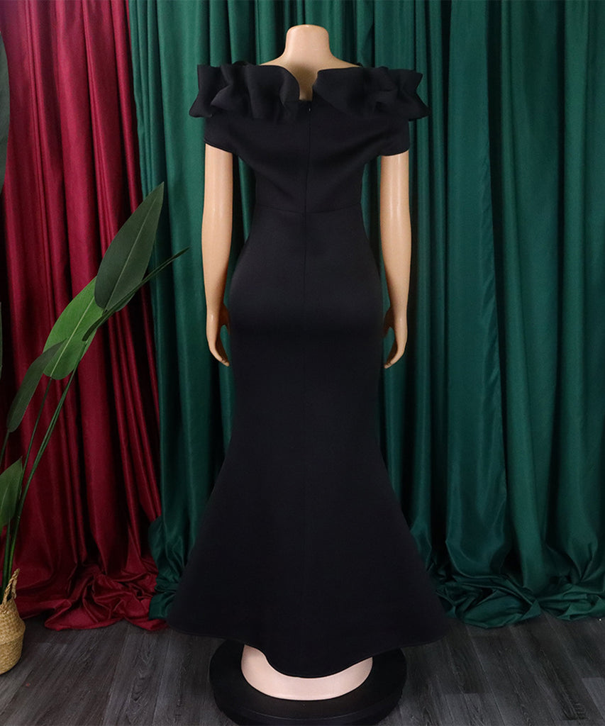 Sexy Fishtail Skirt With A Line Neck - Chic Elegance Redefined