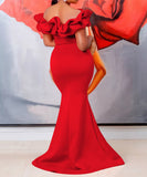 Sexy Fishtail Skirt With A Line Neck - Chic Elegance Redefined