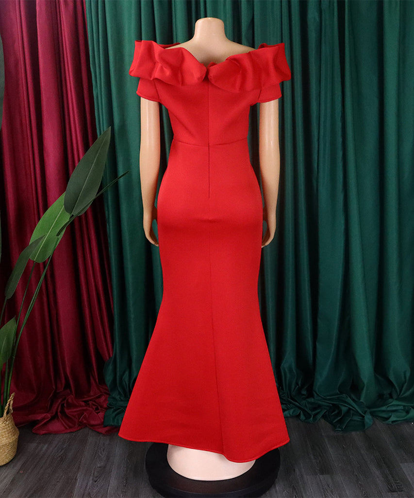 Sexy Fishtail Skirt With A Line Neck - Chic Elegance Redefined