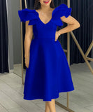 Chic Peplum High-Waisted A-Line Skirt for Timeless Elegance