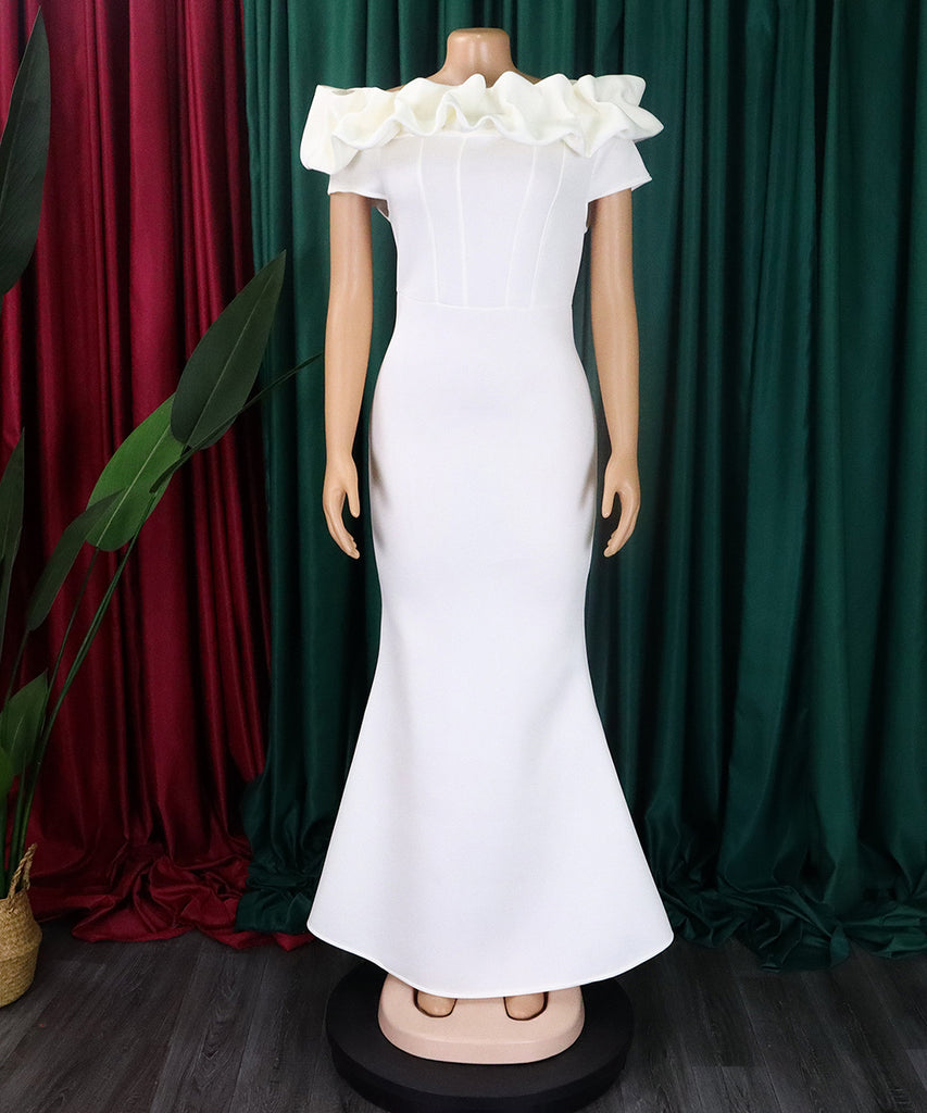 Sexy Fishtail Skirt With A Line Neck - Chic Elegance Redefined