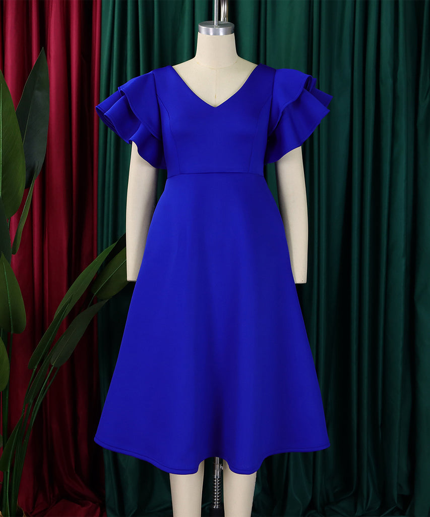 Chic Peplum High-Waisted A-Line Skirt for Timeless Elegance
