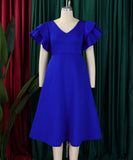 Chic Peplum High-Waisted A-Line Skirt for Timeless Elegance