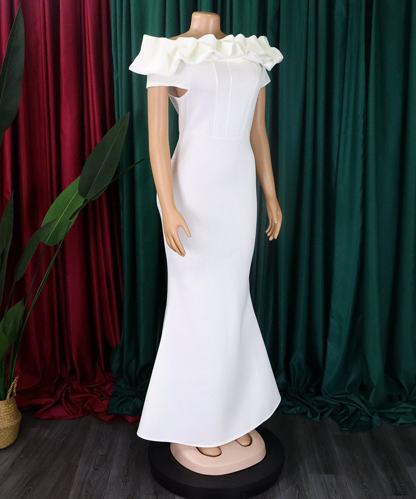 Sexy Fishtail Skirt With A Line Neck - Chic Elegance Redefined