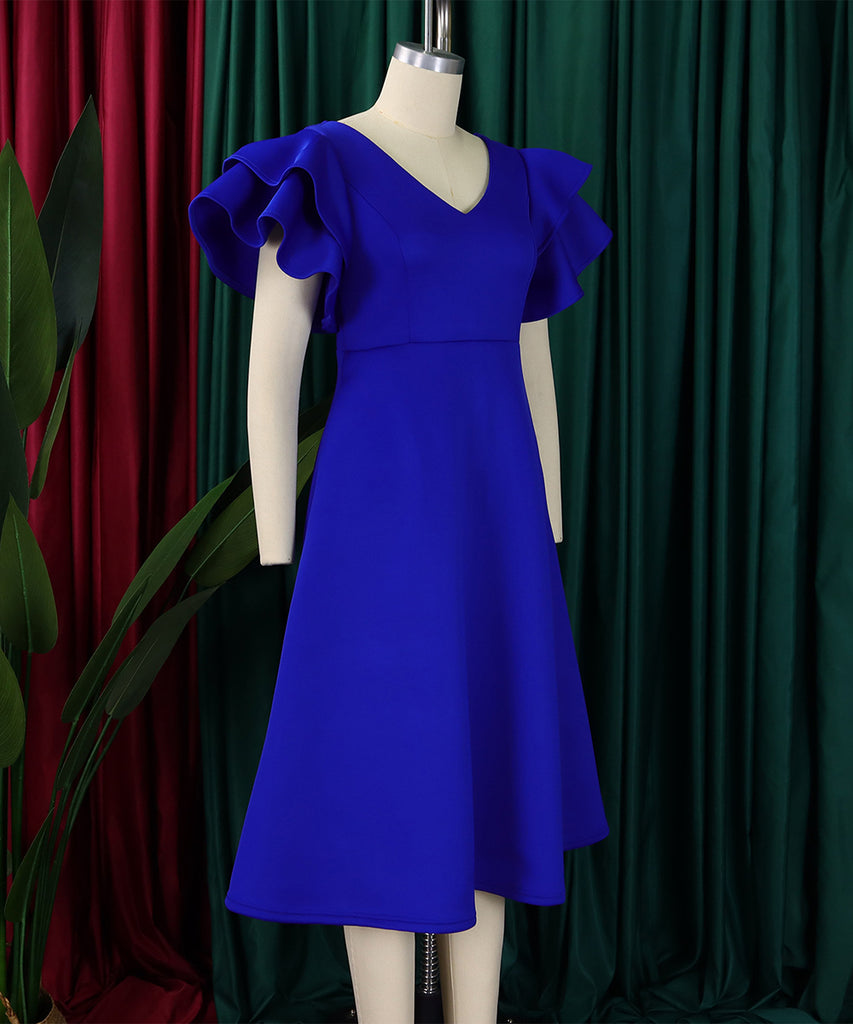 Chic Peplum High-Waisted A-Line Skirt for Timeless Elegance