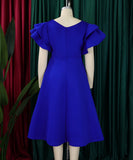 Chic Peplum High-Waisted A-Line Skirt for Timeless Elegance