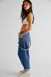CASUAL BAGGY DENIM SUSPENDERS