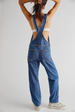 CASUAL BAGGY DENIM SUSPENDERS