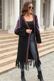 Fringe Knit Elegance Cardigan Coat for Women