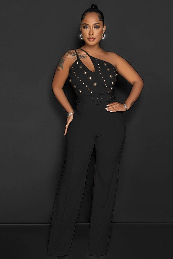 Chic Solid Color Jumpsuit