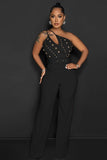 Chic Solid Color Jumpsuit