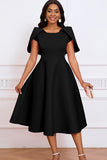Cape-Style Swing Dress