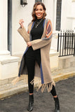 Fringe Knit Elegance Cardigan Coat for Women