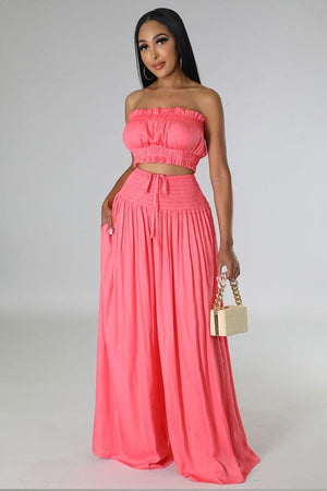 Chic Summer Women's Sleeveless Top and Pant Set