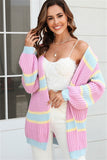 Vibrant Patchwork Cardigan Sweater for Trendy Style
