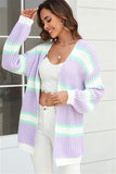 Vibrant Patchwork Cardigan Sweater for Trendy Style