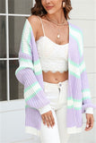 Vibrant Patchwork Cardigan Sweater for Trendy Style