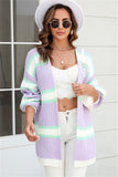 Vibrant Patchwork Cardigan Sweater for Trendy Style