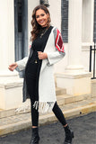 Fringe Knit Elegance Cardigan Coat for Women