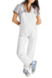 CASUAL BAGGY DENIM SUSPENDERS